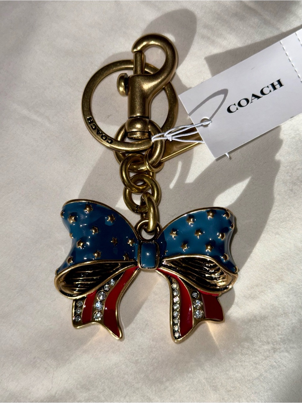Coach Americana Bow Bag Charm - Picture 4 of 5